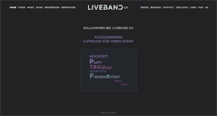 Desktop Screenshot of liveband.ch