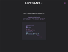 Tablet Screenshot of liveband.ch